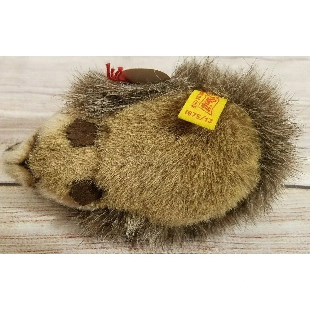 Vintage Steiff Joggi Plush Hedgehog Stuffed Animal Germany Brown 6